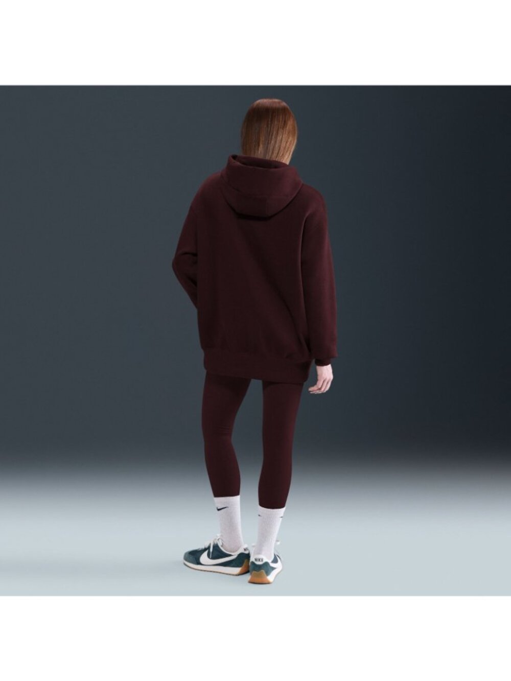 Nike Phoenix Oversized Womens Pullover Hoodie Size Small Burgandy DQ5860-652 - Picture 15 of 16